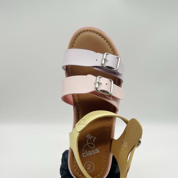 Target art class Kid's Meghan Buckle Platform Sandals Size 2 - Picture 4 of 9